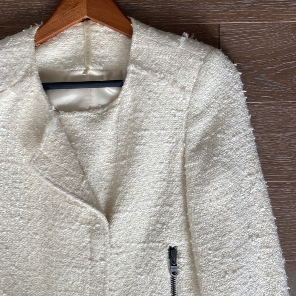 Truth & Pride Cotton Blend Designer Tweed Jacket | Cream | M - Picture 3 of 6